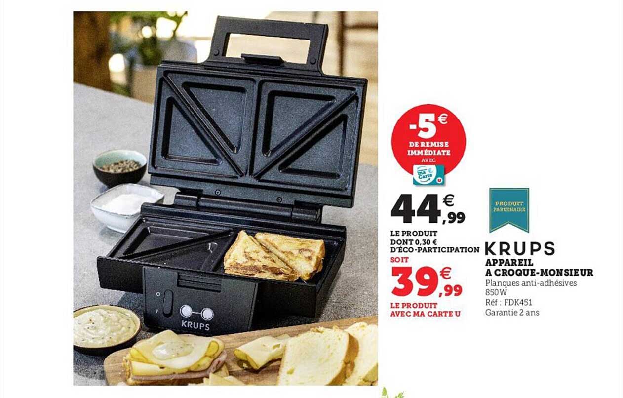 appareil à croque-monsieur krups