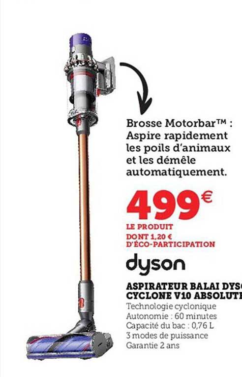 Aspirateur Balai Dyson Cyclone V10 Absolute