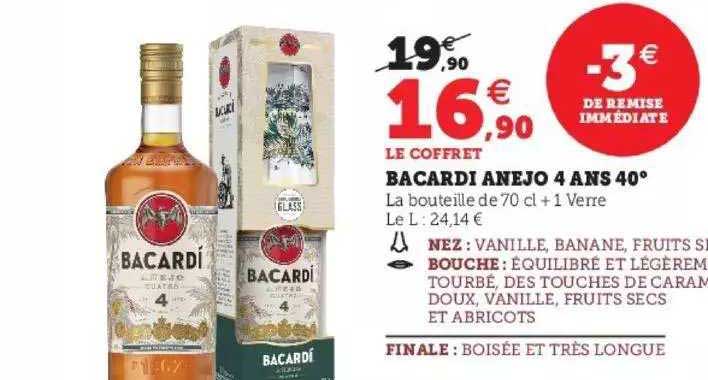 Bacardi Anejo 4 Ans 40°