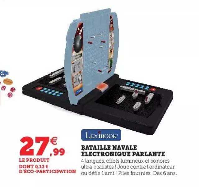 Bataille Navale électronique Parlante Lexibook