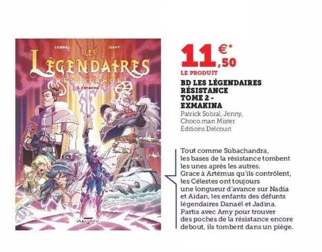 Bd Les Légendaires Résistance Tome 2 - Exmakina