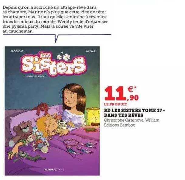 bd les sisters tome 17 - dans tes rêves