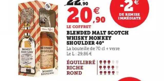 blended malt scotch whisky monkey shoulder 40°