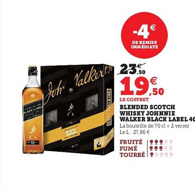 blended scotch whisky johnnnie walker black label 40°