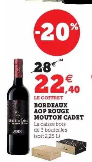 bordeau aop rouge mouton cadet