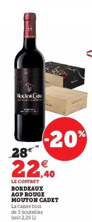 bordeaux aop rouge mouton cadet