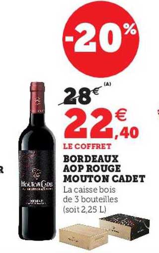 bordeaux aop rouge mouton cadet