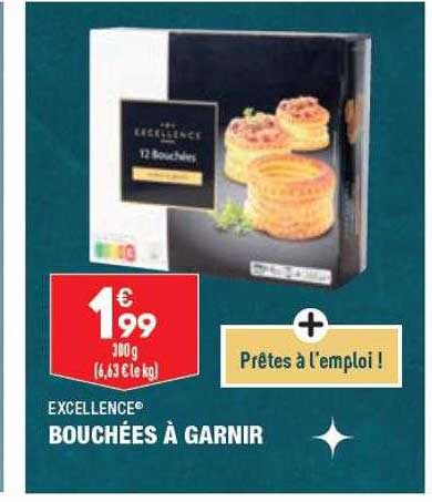 bouchées à garnir excellence