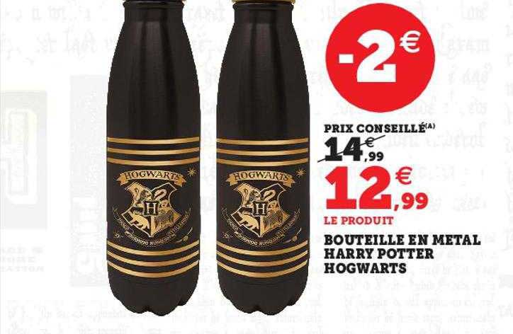 bouteille en métal harry potter hogwarts