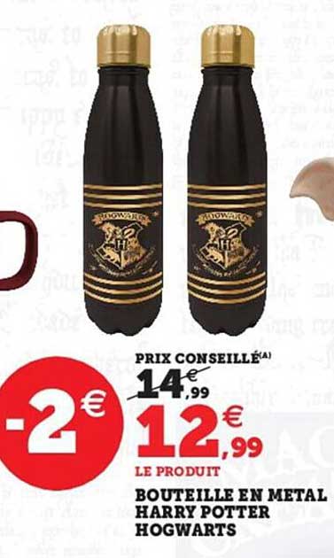 bouteille en métal harry potter hogwarts