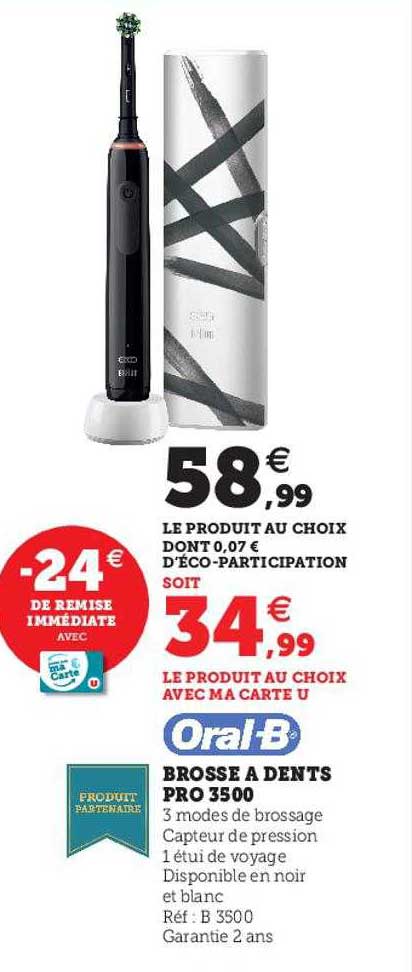 brosse à dents pro 3500 oral-b