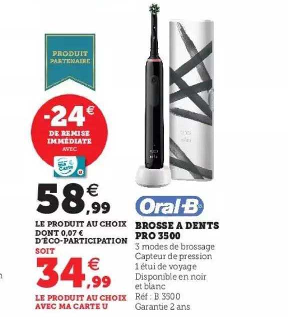 brosse à dents pro 3500 oral-b