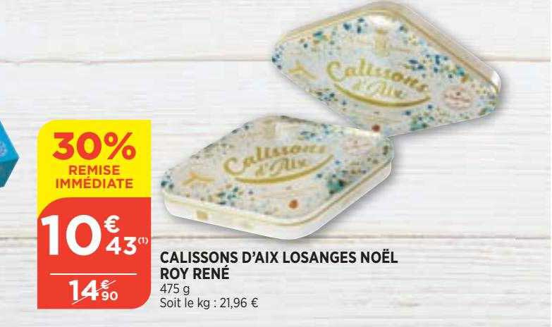 calissons d'aix losanges noël roy rené