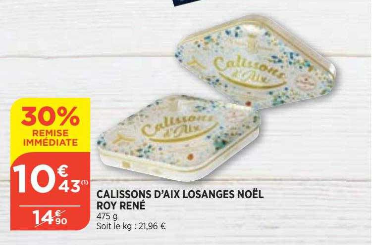 calissons d'aix losanges noël roy rené