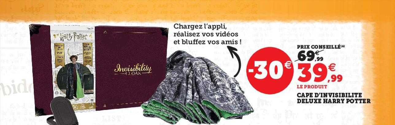 cape d'invisibilité deluxe harry potter