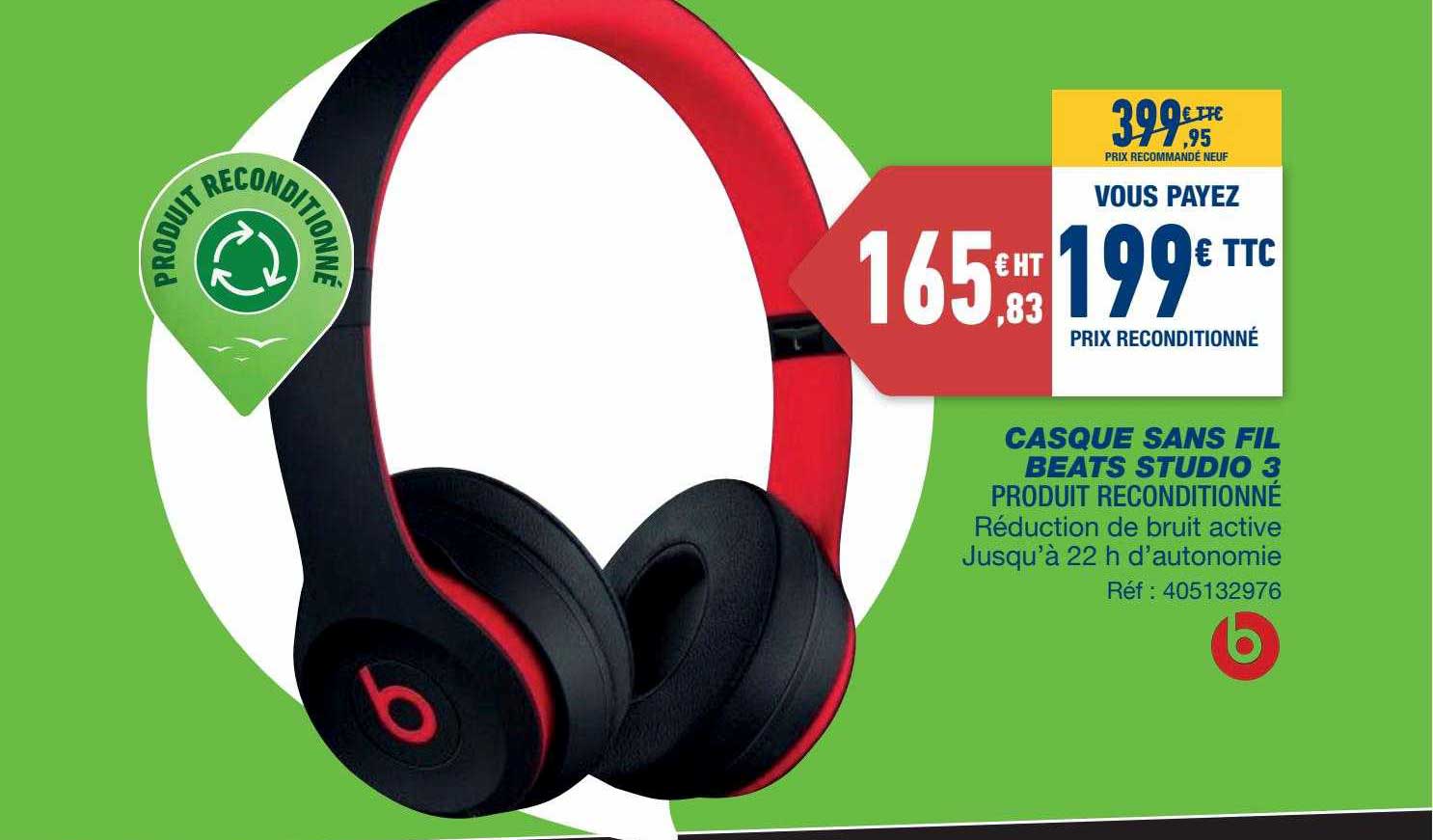 casque sans fil beats studio 3