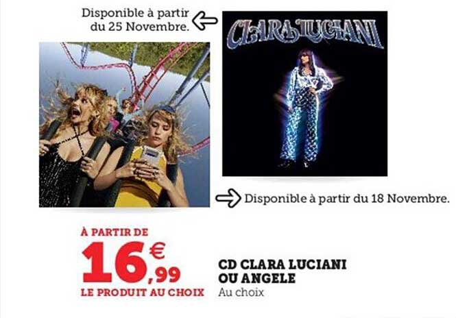 cd clara luciani ou angèle
