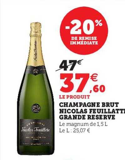Champagne Brut Nicolas Feuillatte Grande Réserve