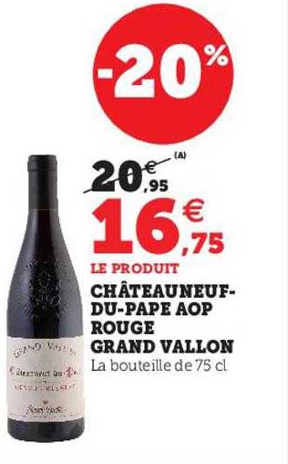 châteauneuf-du-pape aop rouge grand vallon