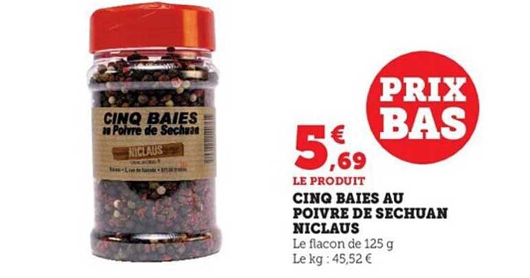 cinq baies au poivre de sechuan niclaus