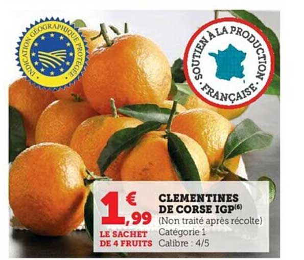 Clémentines De Corse Igp