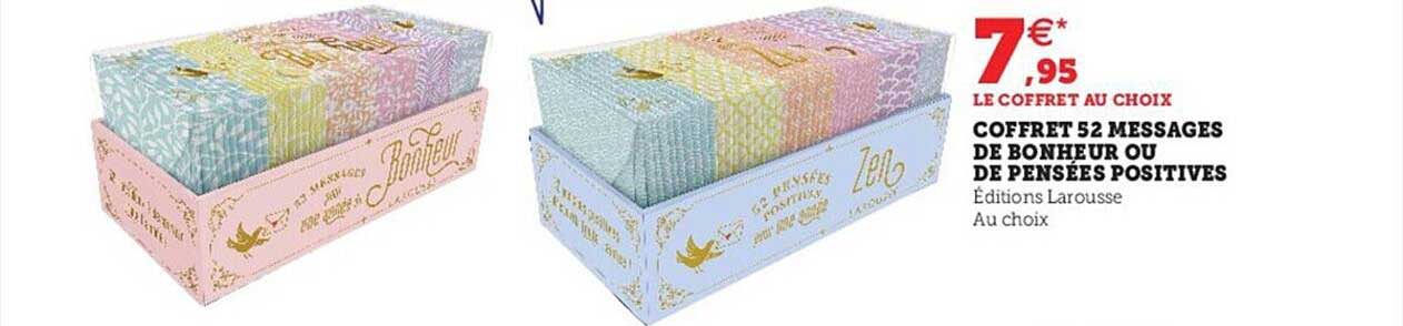 Coffret 52 Messages De Bonheur Ou De Pensées Positives