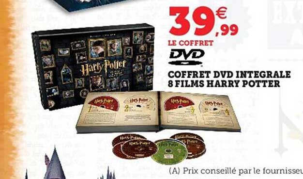 coffret dvd intégrale 8 films harry potter