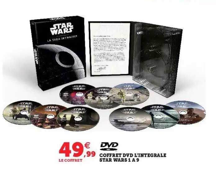 coffret dvd l'intégrale star wars 1 à 9
