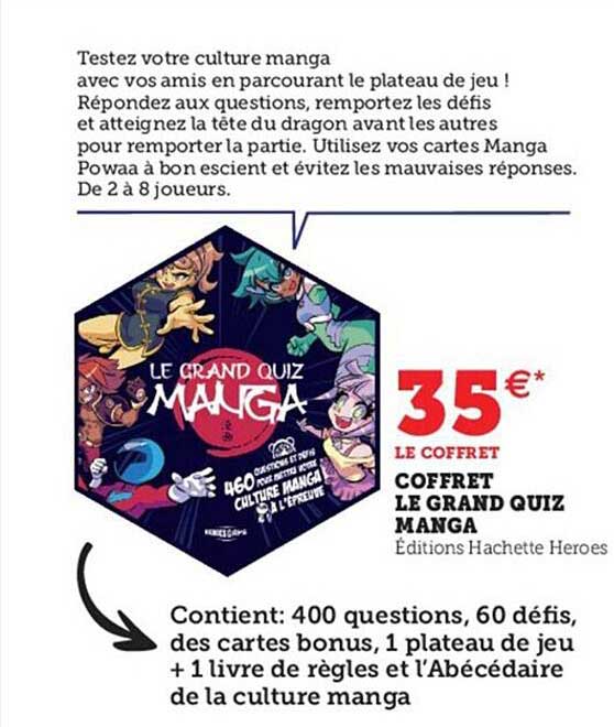 coffret le grandn quiz manga