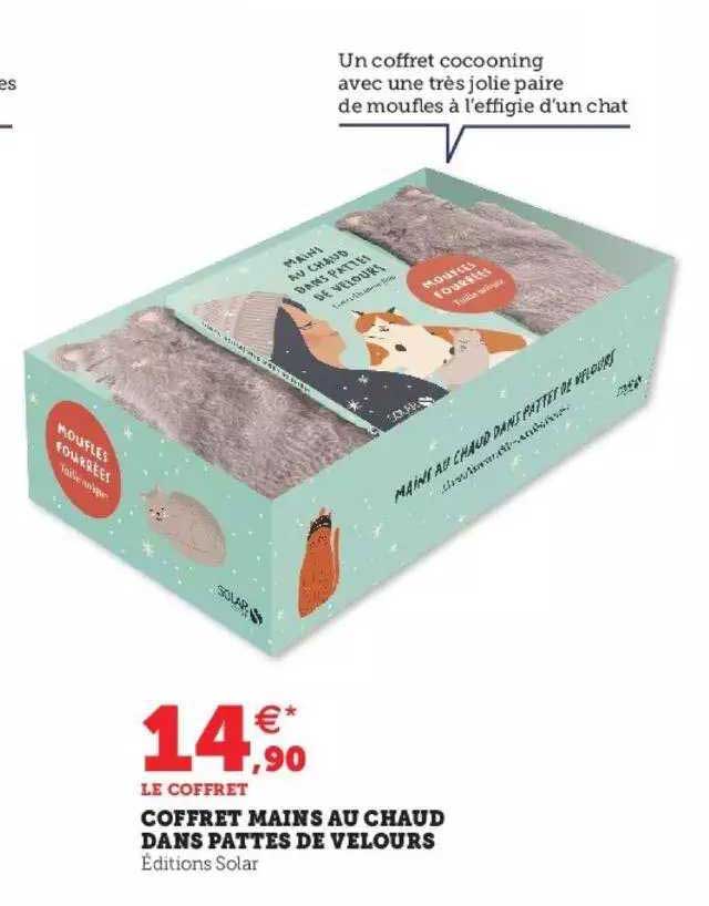 coffret mains au chaud dans pattes de velours