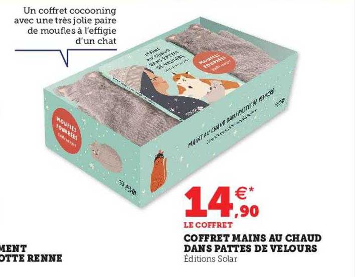 coffret mains au chaud dans pattes de velours