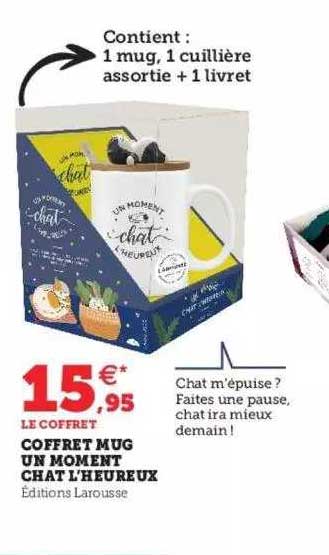 Coffret Mug Un Moment Chat L'heureux