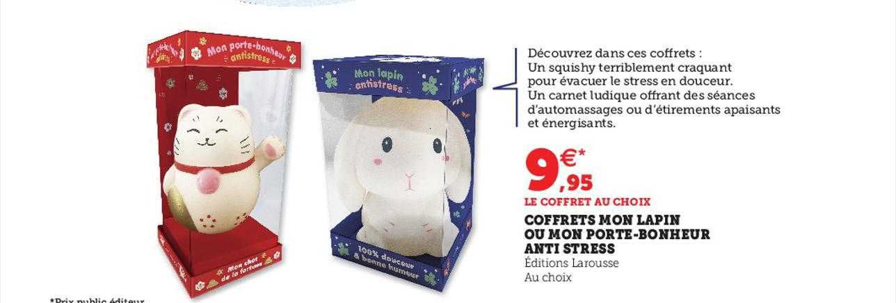 coffrets mon lapin ou mon porte-bonheur anti stress