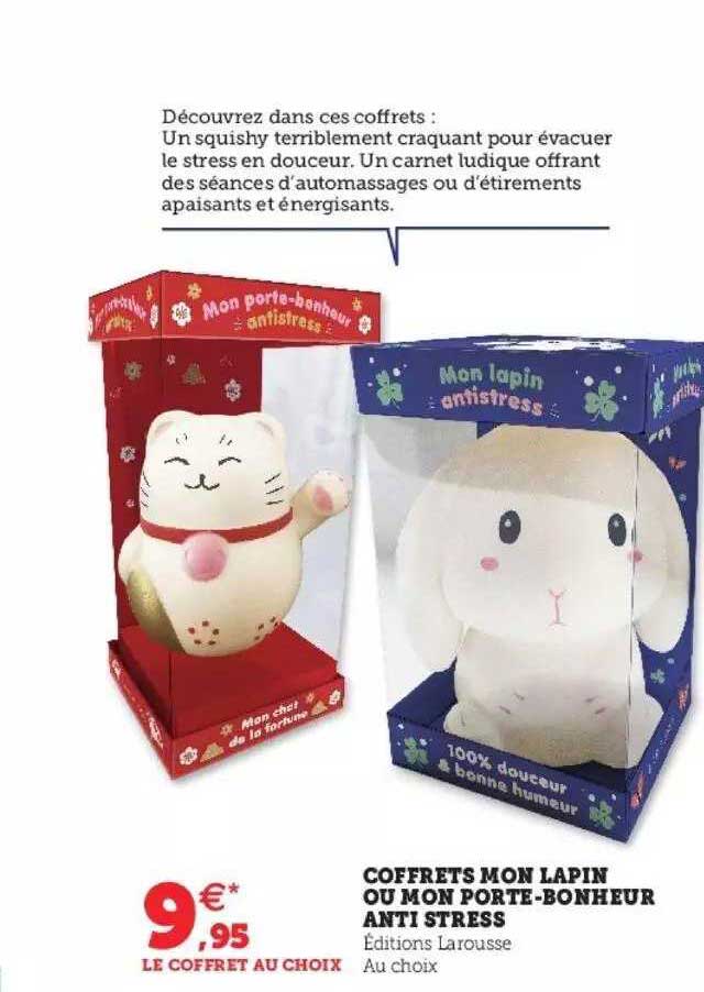 coffrets mon lapin ou mon porte-bonheur anti stress