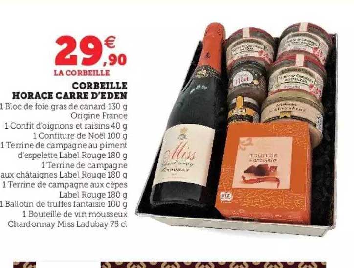 corbeille horace carré d'éden