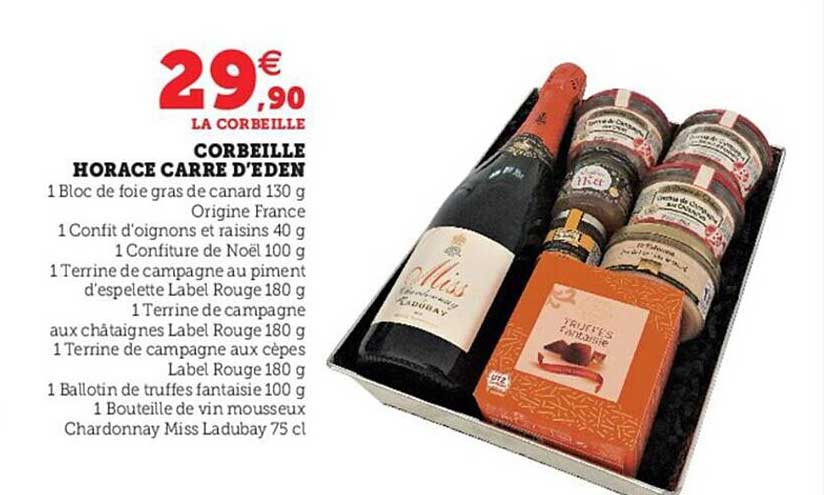 corbeille horace carré d'eden