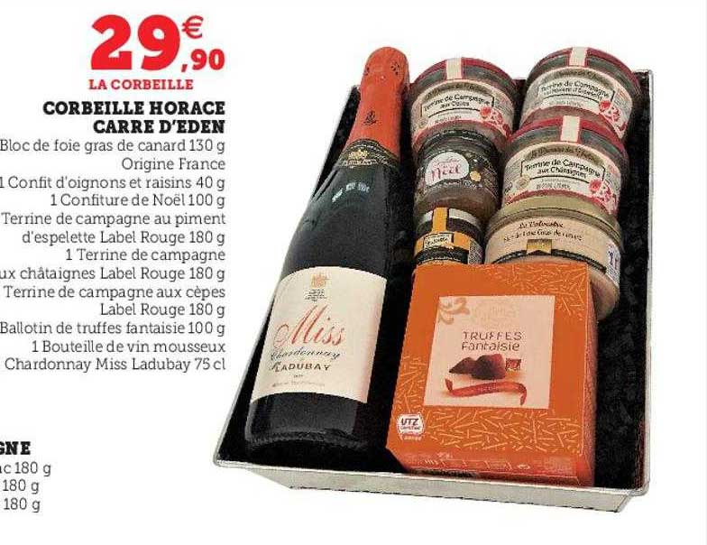 corbeille horace carré d'eden