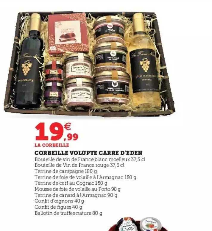 corbeille volupté carré d'eden