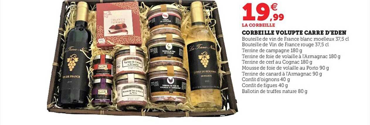 corbeille volupté carré d'eden