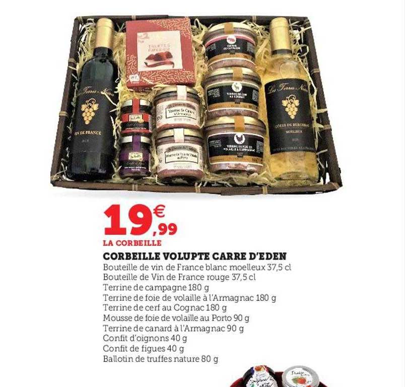 corbeille volupté carré d'eden