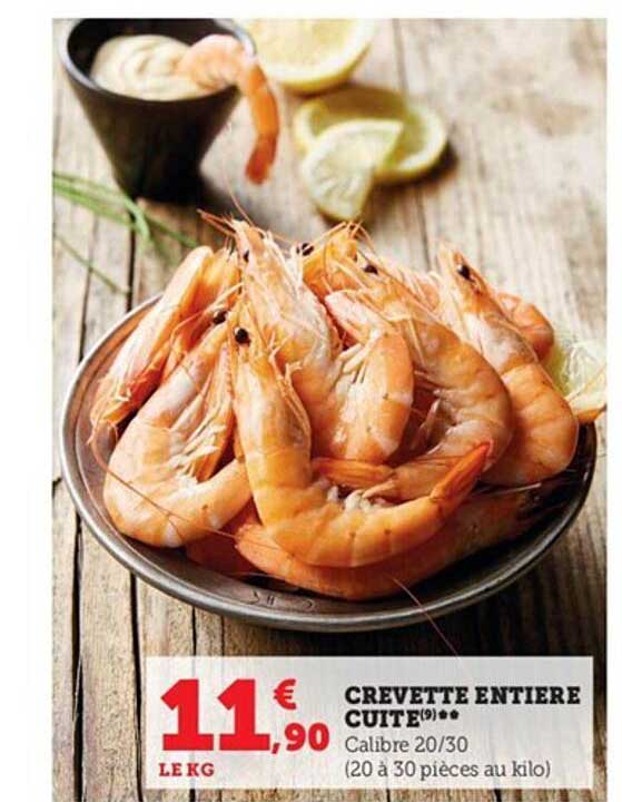 Crevette Entière Cuite