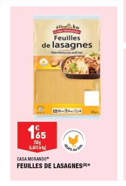 Feuilles De Lasagnes Casa Morando