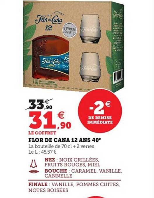 flor de cana 12 ans 40°