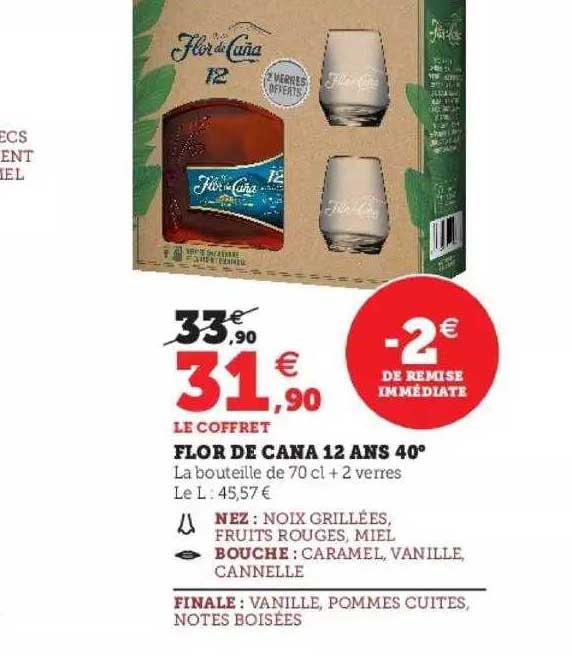 flor de cana 12 ans 40°
