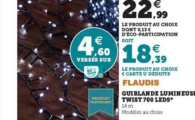 guirlande lumineuse twist 700 leds flaudis