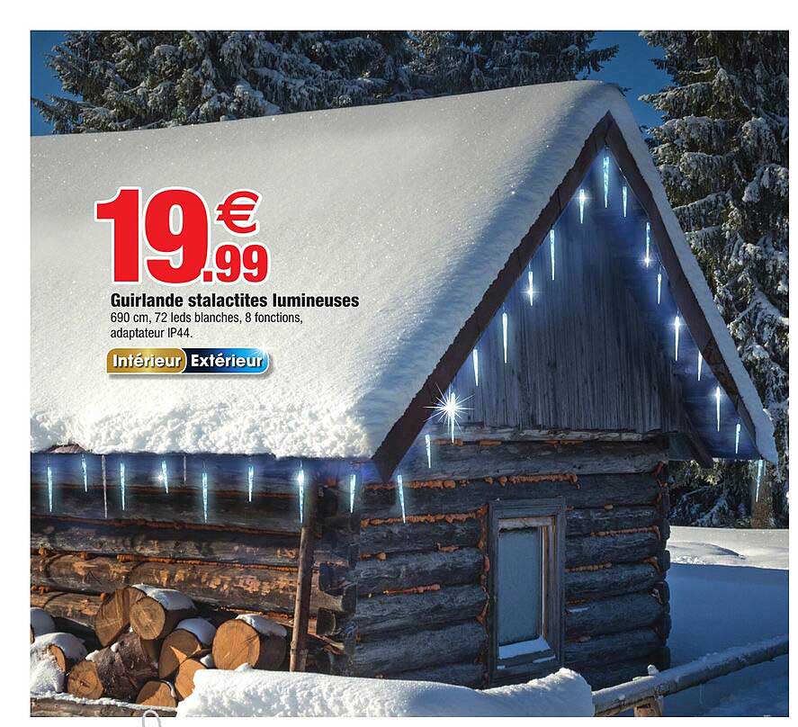 guirlande stalactites lumineuses