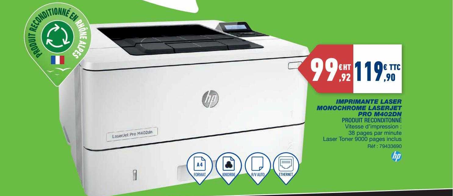 Imprimante Laser Monochrome Laserjet Pro M402dn Hp