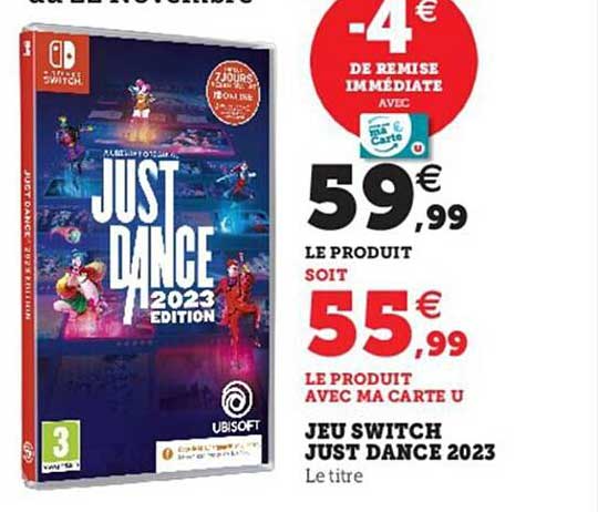 jeu switch just dance 2023