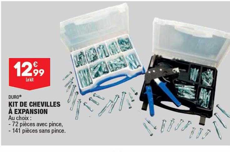kit de chevilles à expansion duro