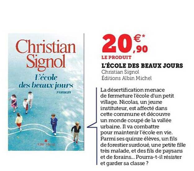 l'école des beaux jours - christian signol